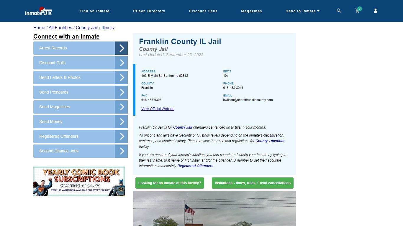 Franklin County IL Jail - Inmate Locator - Benton, IL